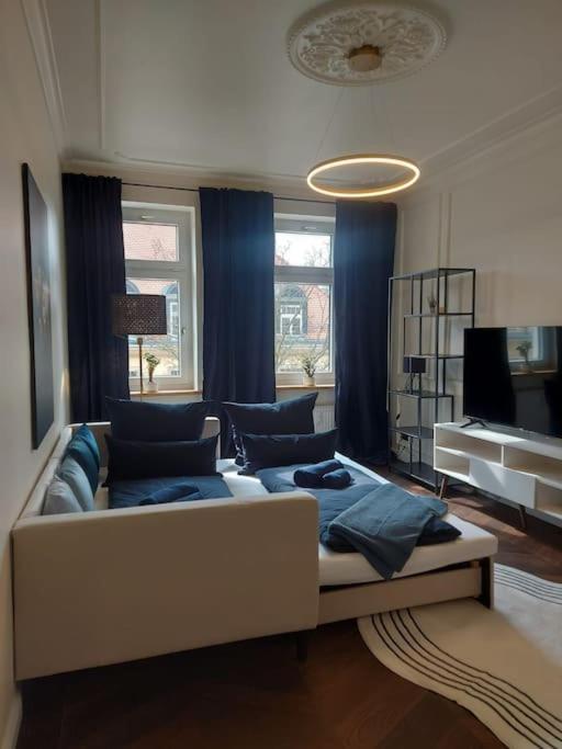 Vilipa-Apartments No.5 I Baumwollspinnerei I Kunstkraftwerk - 75M² I Balkon I Smart-Tv I Bad Mit Fussbodenheizung Leipzig Dış mekan fotoğraf