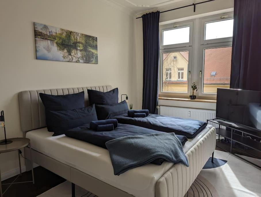 Vilipa-Apartments No.5 I Baumwollspinnerei I Kunstkraftwerk - 75M² I Balkon I Smart-Tv I Bad Mit Fussbodenheizung Leipzig Dış mekan fotoğraf